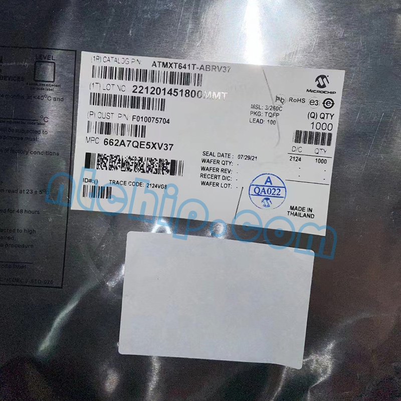 ATMXT641T-AB package and label